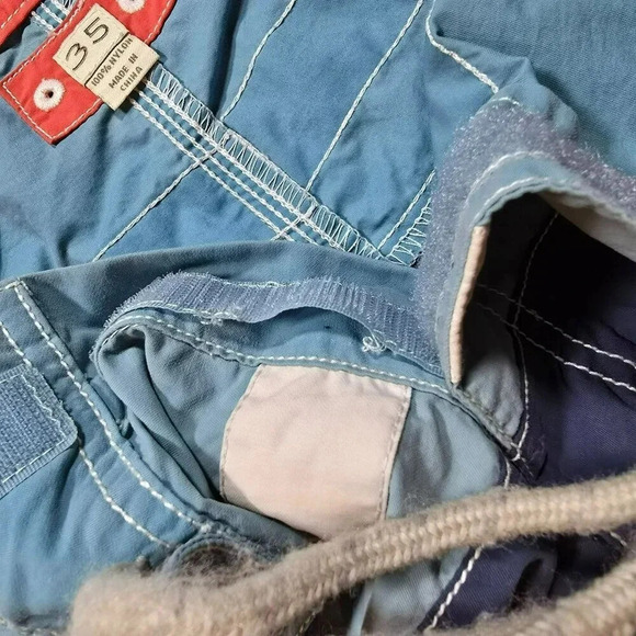 J. Crew Men's Size 35 Nylon Swim Trunks with Drawstring & Pocket - Picture 8 of 11